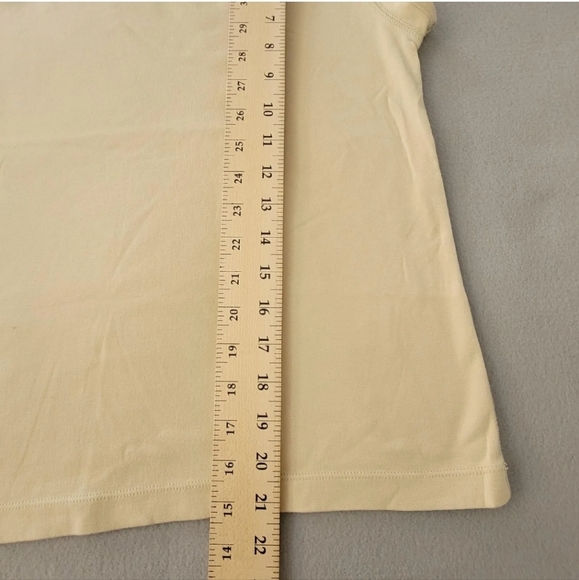 CHICOS The Ultimate Tee sz 1  Tan  Short Sleeve Round Neck Cotton Modal - Picture 3 of 7